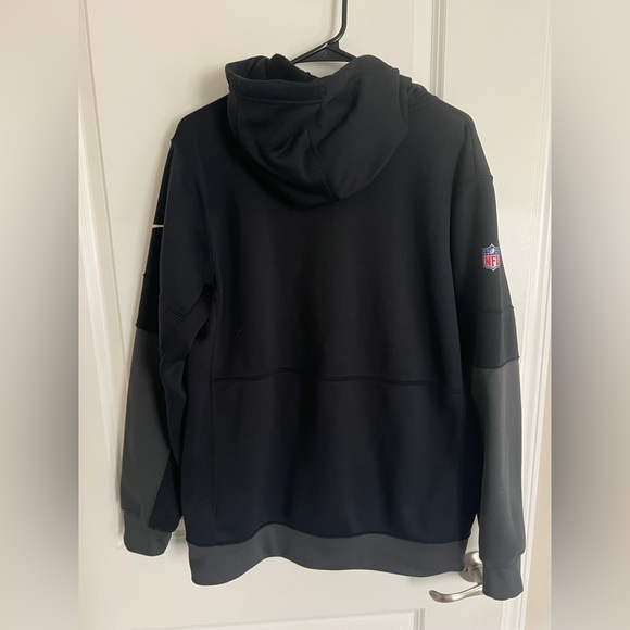 St Louis Cardinal Nike Full Zip Hoodie Pullover Black N Gray Saints Large - Picture 5 of 6